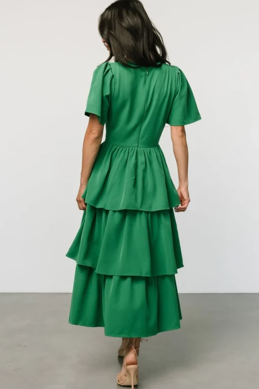 Cadenza Tiered Maxi Dress | Green