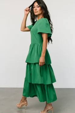 Cadenza Tiered Maxi Dress | Green