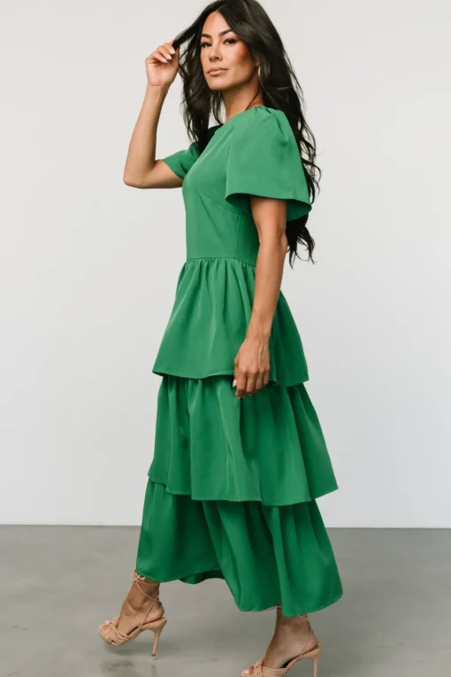 Cadenza Tiered Maxi Dress | Green
