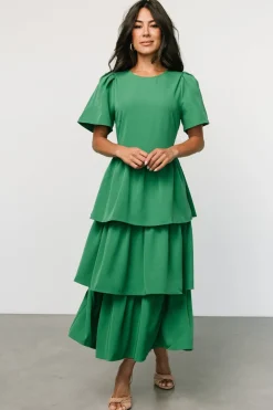Cadenza Tiered Maxi Dress | Green