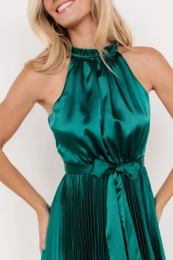Capulet Pleated Maxi Dress | Emerald