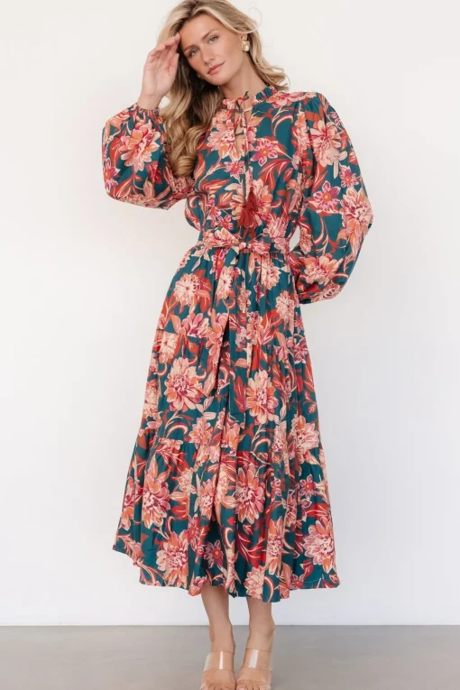 Charleston Dress | Jade Multi Floral