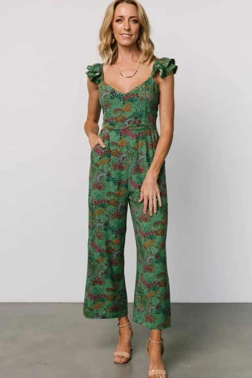 Chora Jumpsuit | Green Multi