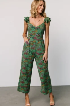 Chora Jumpsuit | Green Multi
