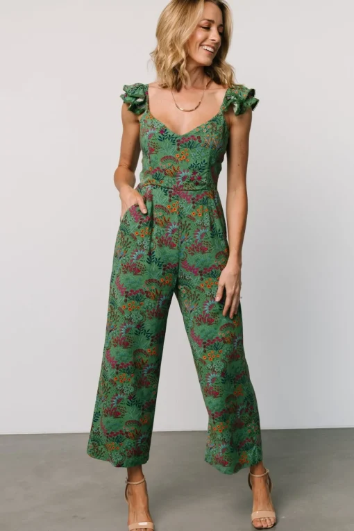Chora Jumpsuit | Green Multi