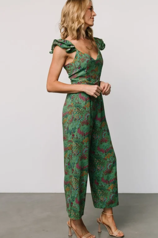 Chora Jumpsuit | Green Multi