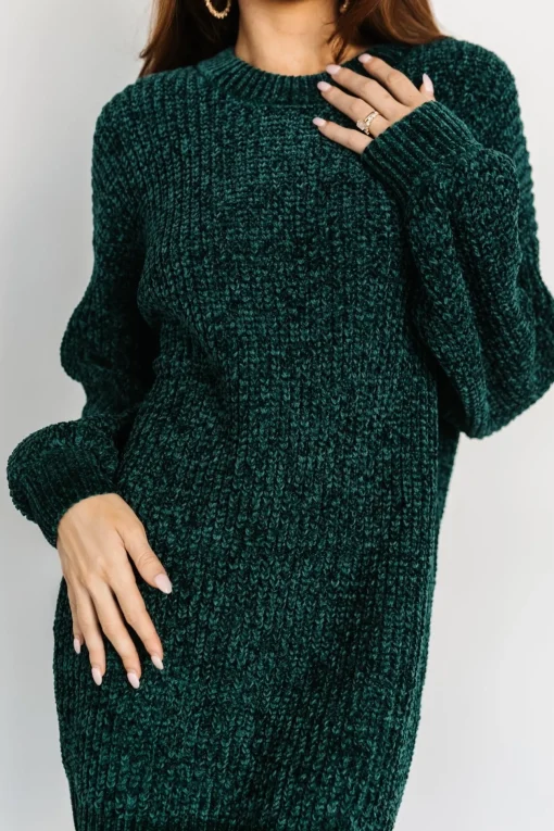 Christa Sweater Dress | Emerald