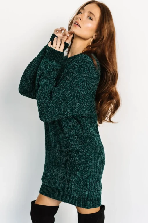Christa Sweater Dress | Emerald