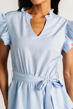 Chrysanthi Tiered Dress | Light Blue