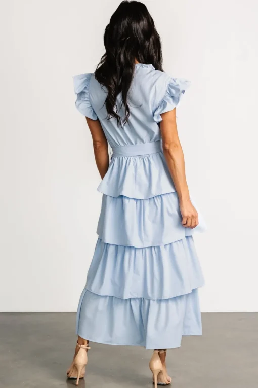 Chrysanthi Tiered Dress | Light Blue