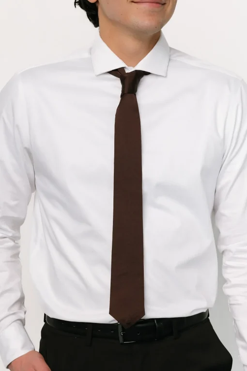 Classic Satin Tie | Espresso