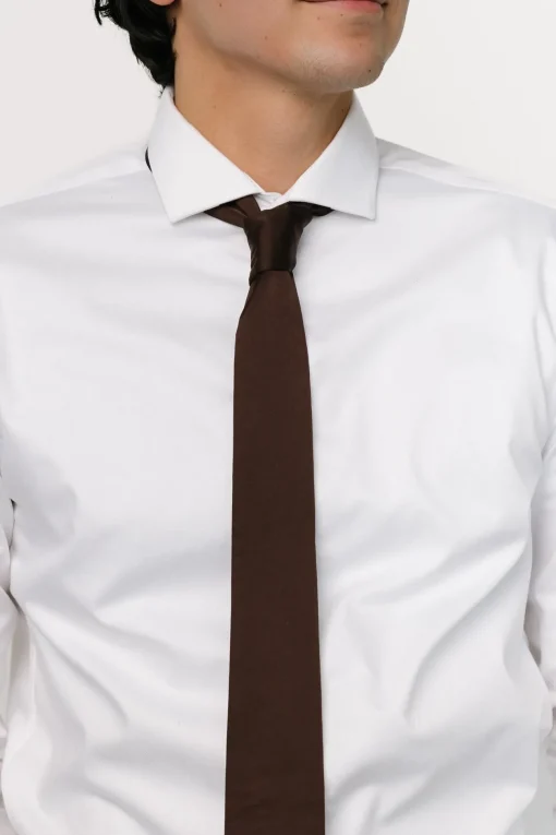 Classic Satin Tie | Espresso