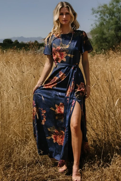 Colina Maxi Dress | Navy Floral
