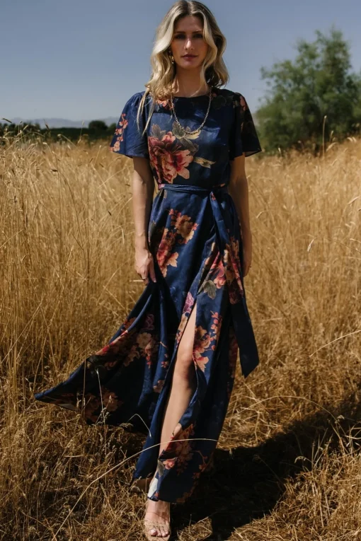 Colina Maxi Dress | Navy Floral