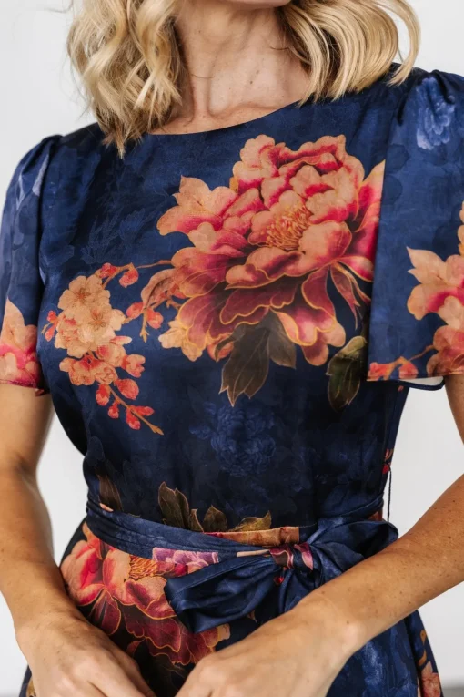Colina Maxi Dress | Navy Floral
