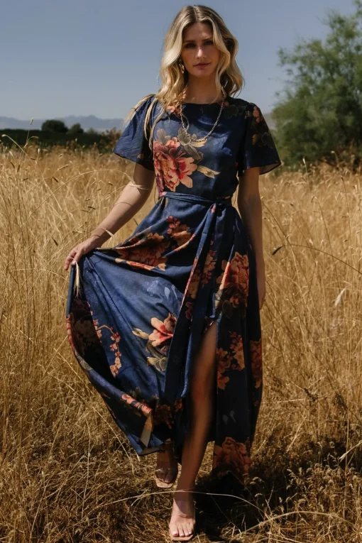 Colina Maxi Dress | Navy Floral