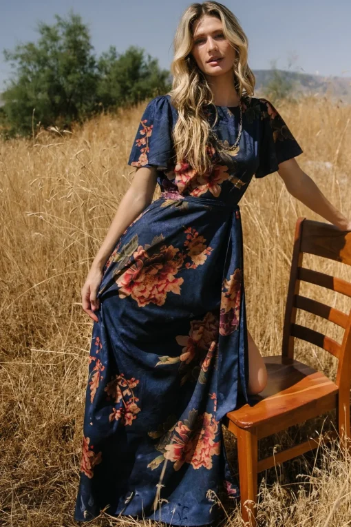 Colina Maxi Dress | Navy Floral
