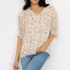 Cordova Top | Cream Multi Floral