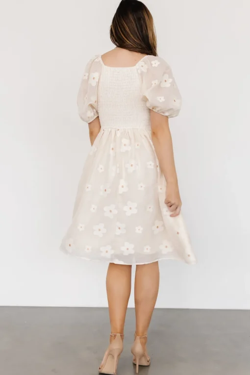 Daisy Short Dress | Vintage Cream Floral