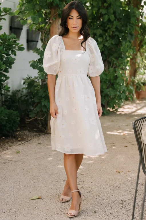 Daisy Short Dress | Vintage Cream Floral