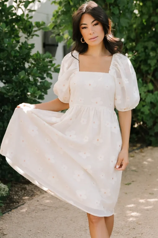 Daisy Short Dress | Vintage Cream Floral