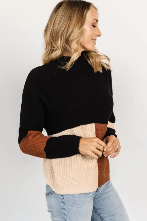 Dawson Knit Sweater | Black Multi