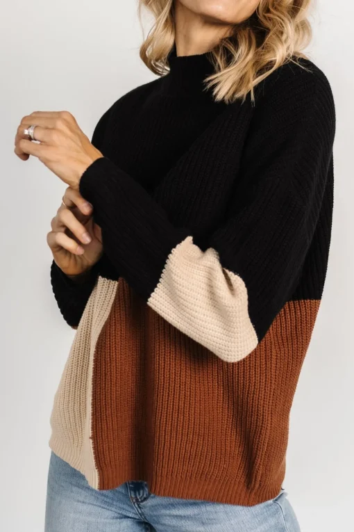 Dawson Knit Sweater | Black Multi