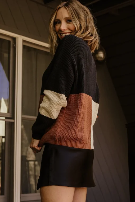 Dawson Knit Sweater | Black Multi
