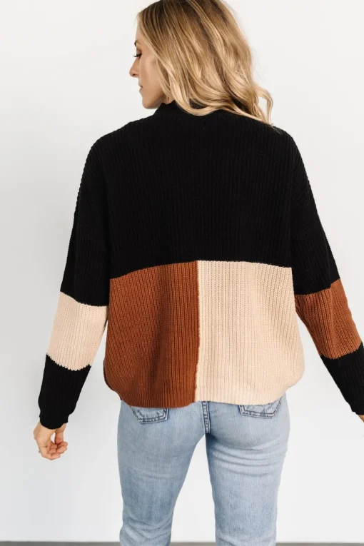 Dawson Knit Sweater | Black Multi