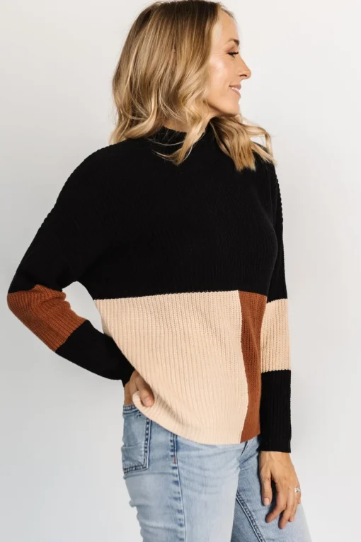 Dawson Knit Sweater | Black Multi