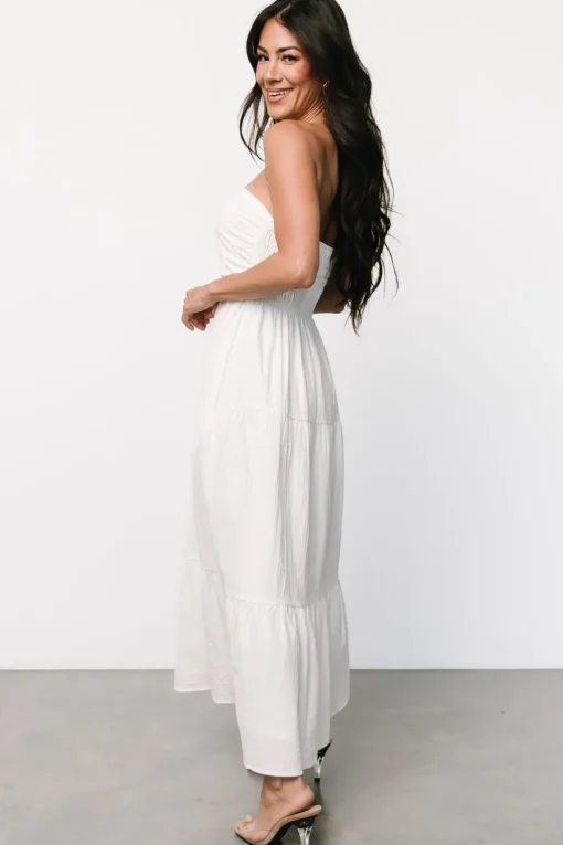 Delray Strapless Dress | Off White