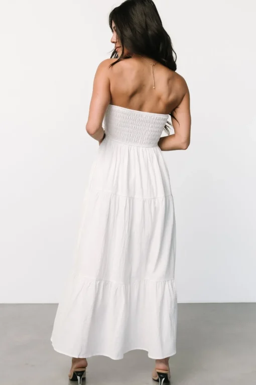 Delray Strapless Dress | Off White