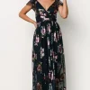 Devany Maxi Dress | Navy Multi