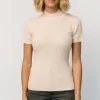 Edie Mock Neck Top | Cream