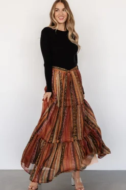 Emryn Sweater Dress | Black + Multi Print