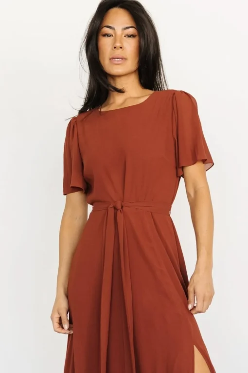 Fabric Swatch - Naomi Chiffon | Cinnamon