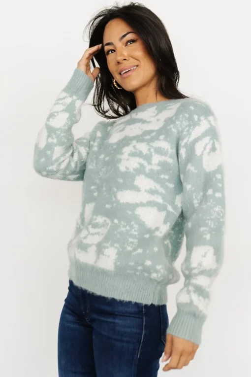 Fairbanks Sweater | Blue Sage Print