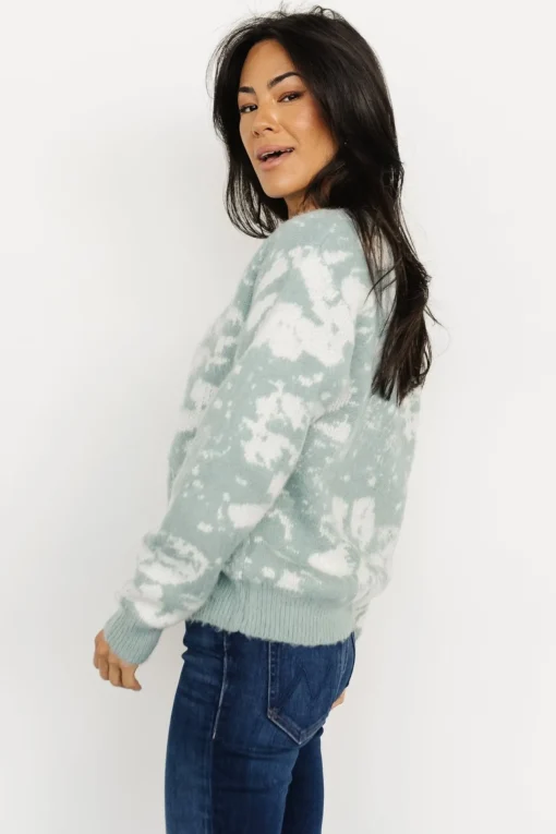Fairbanks Sweater | Blue Sage Print