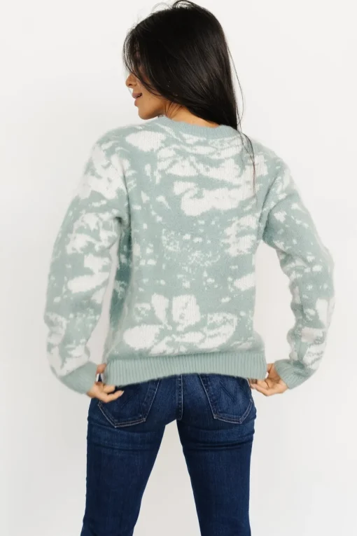 Fairbanks Sweater | Blue Sage Print