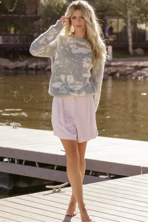 Fairbanks Sweater | Blue Sage Print