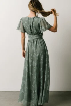 Faye Maxi Dress | Eucalyptus