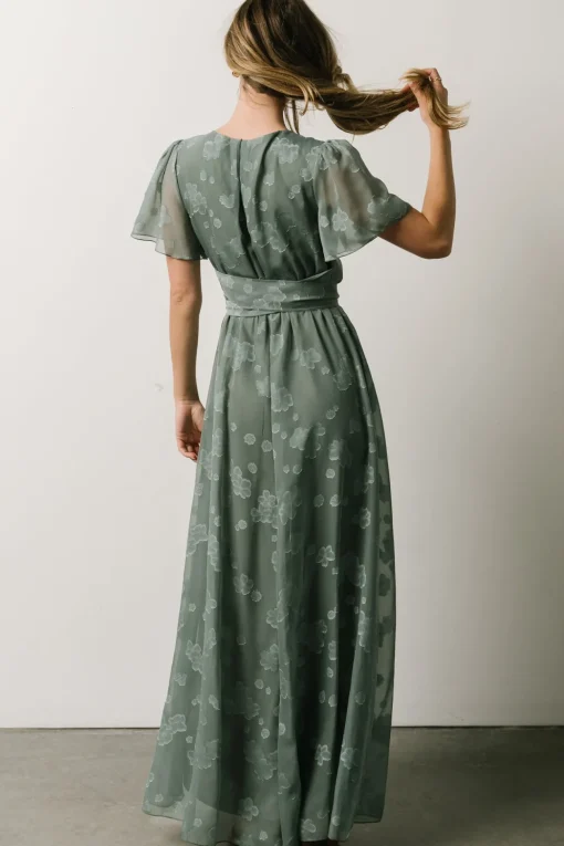 Faye Maxi Dress | Eucalyptus
