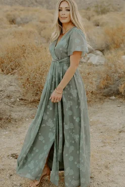 Faye Maxi Dress | Eucalyptus