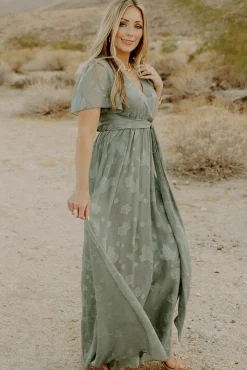 Faye Maxi Dress | Eucalyptus