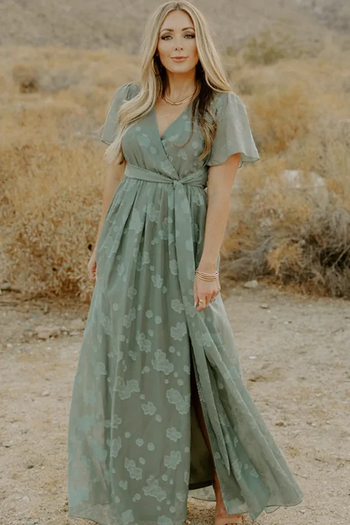 Faye Maxi Dress | Eucalyptus