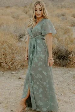 Faye Maxi Dress | Eucalyptus