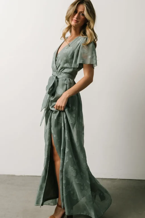 Faye Maxi Dress | Eucalyptus