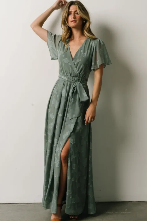 Faye Maxi Dress | Eucalyptus