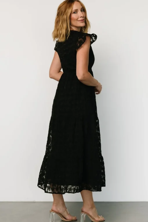 Ferrara Lace Maxi Dress | Black