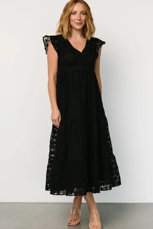 Ferrara Lace Maxi Dress | Black